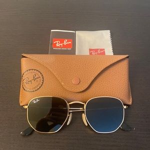 Rayban Hexagonal Flat Sunglasses